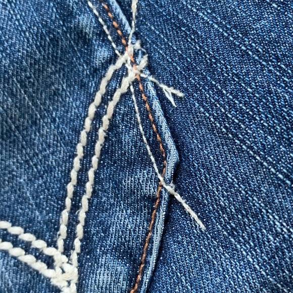 LEVI's Copper 1873 denim jeans 100% cotton button fly 25x32 - Picture 9 of 16